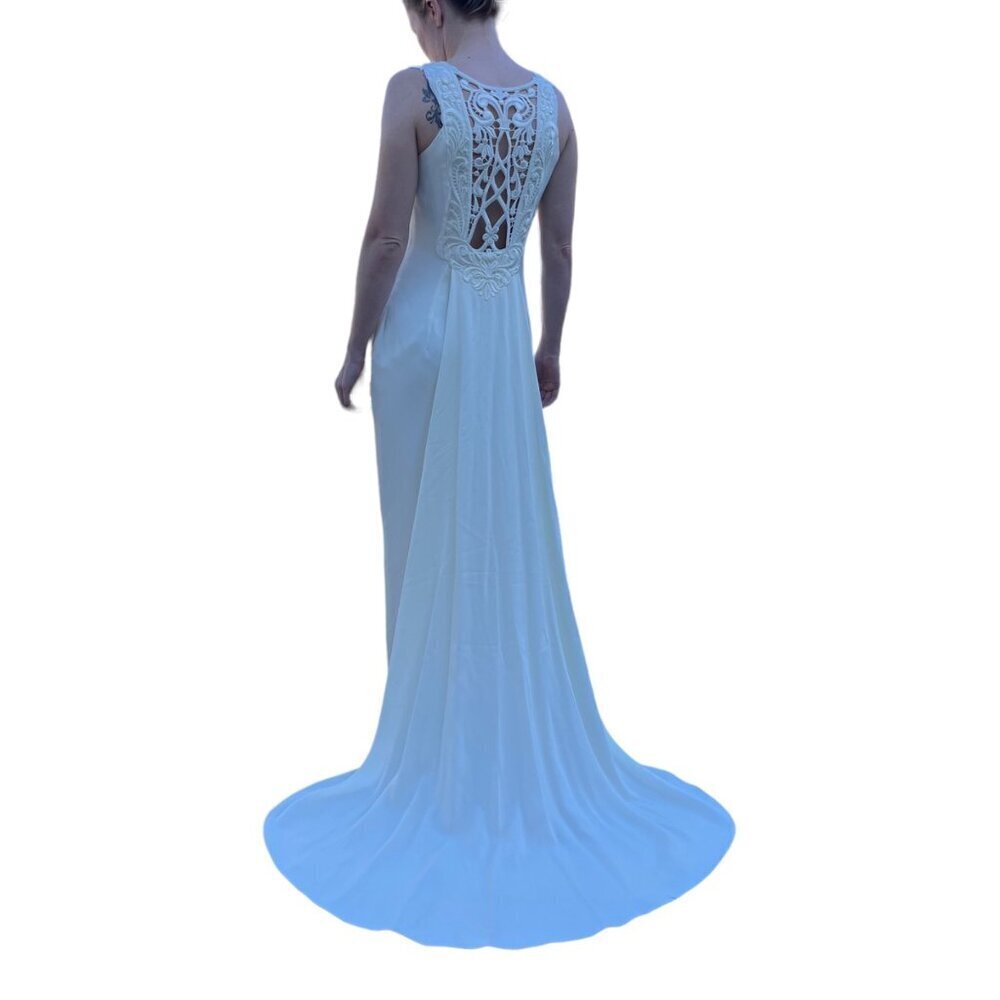 Jessica McClintock Bridal Maxi Wedding Dress with Train Vintage Ladies Size SM - Picture 2 of 15